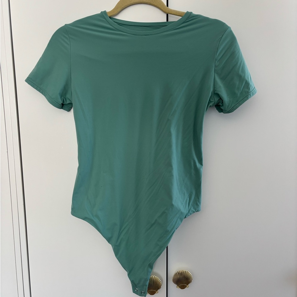 Auden Sea Green Short Sleeve Bodysuit